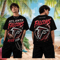 Personalized Atlanta Falcons Rise Up T-Shirt Atlanta Falcons Merch 2026 Gift For Football Fans - Loomnari