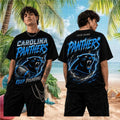 Personalized Carolina Panthers Keep Pounding T-Shirt 2026 Panthers Merch Gift For Football Fans - Loomnari