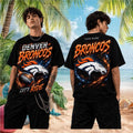 Personalized Denver Broncos Let's Ride T-Shirt 2026 Denver Broncos Merch Football Lover Gifts - Loomnari