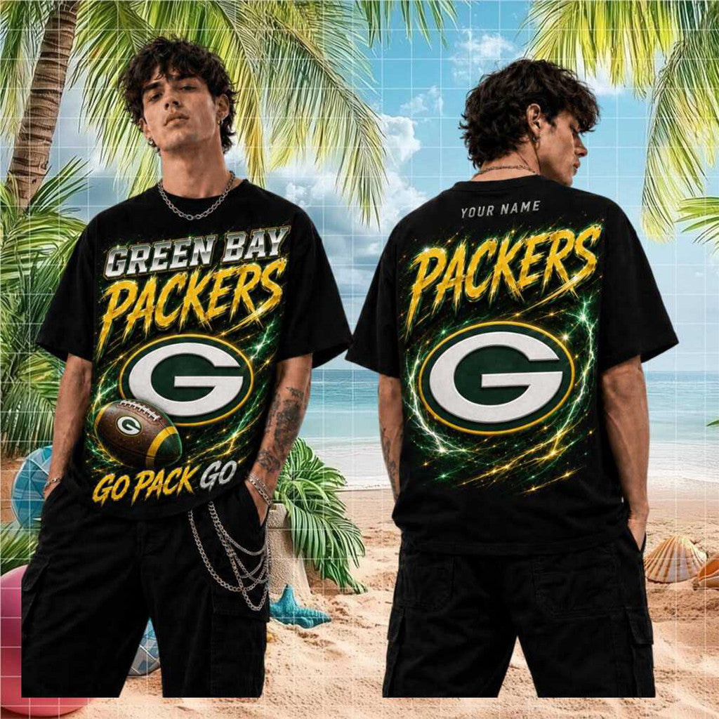Personalized Green Bay Packers 2026 Go Pack Go T-Shirt Packers Merch Football Themed Gifts - Loomnari
