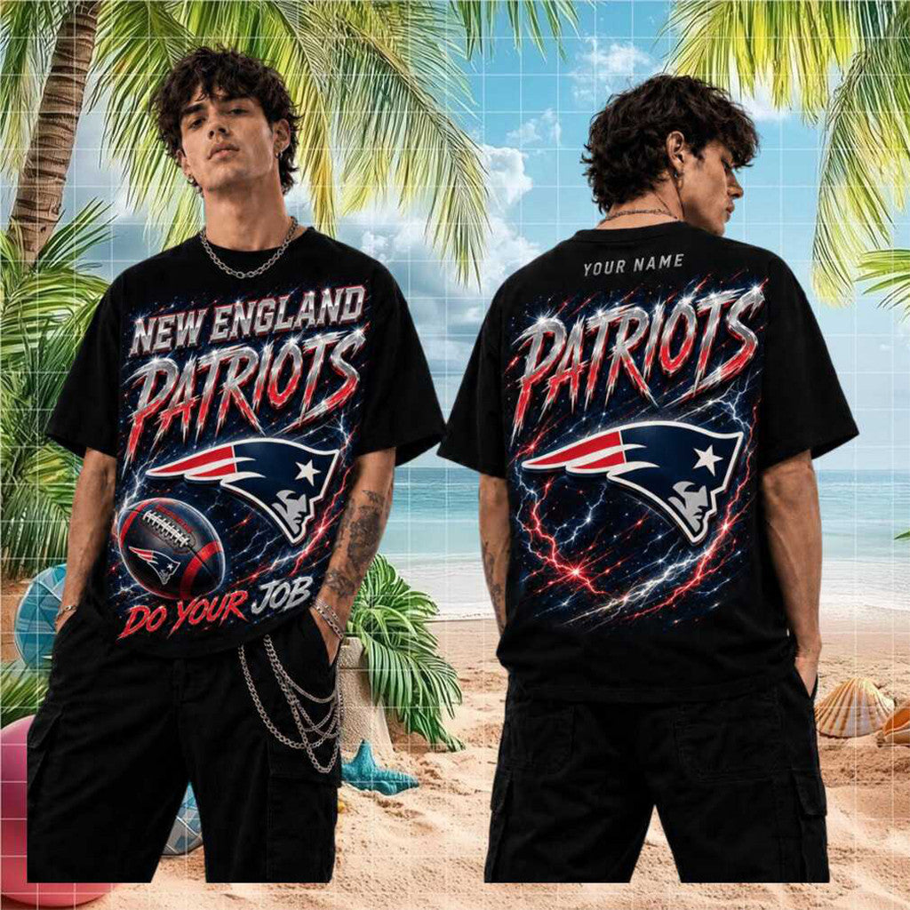 Personalized New England Patriots Do Your Job T-Shirt NE Patriots Merch Football Themed Gifts - Loomnari
