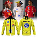Hamilton Scuderia Ferrari 2026 Jacket Yellow Hamilton Scuderia Merch Gifts For Racing Fans - Loomnari
