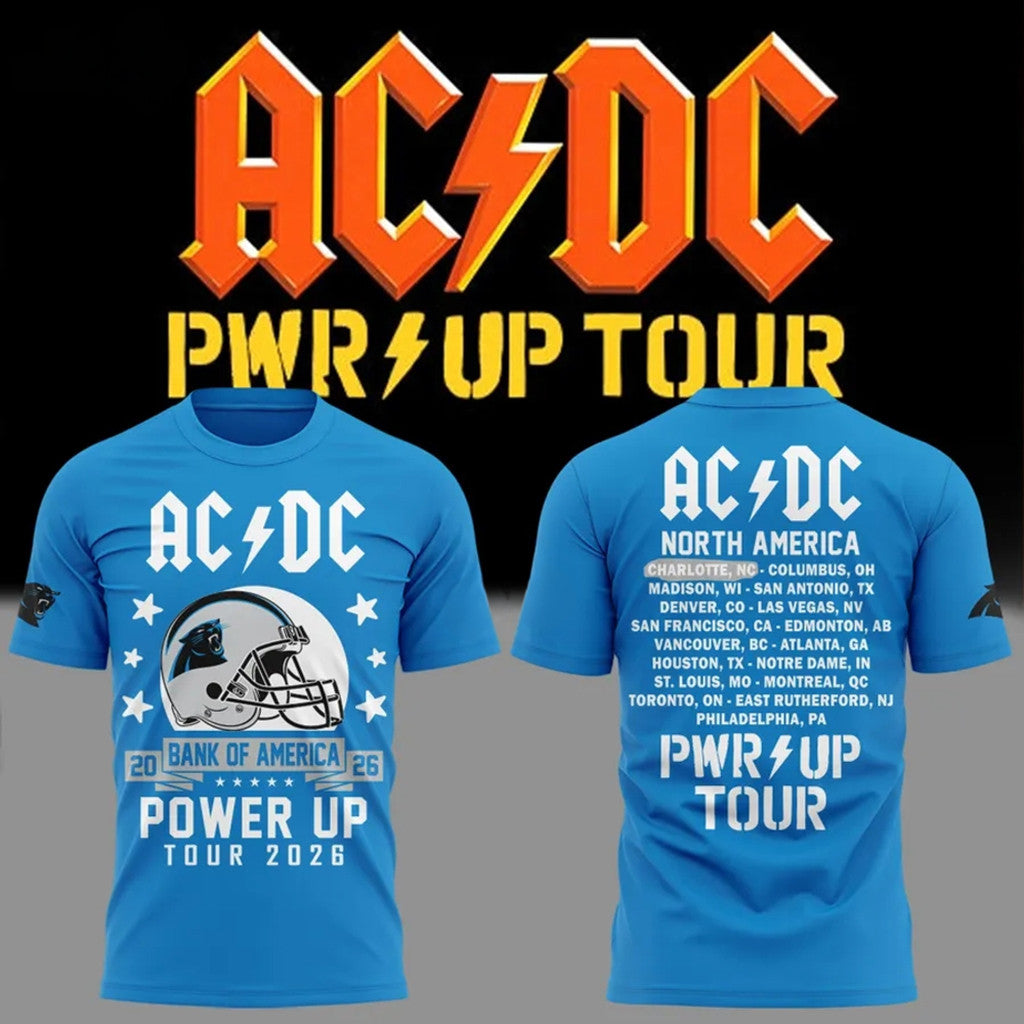 Florida Panthers X AC DC Power Up Tour 2026 T-Shirt AC DC Merch Best Gift For Rock Band Fans - Loomnari