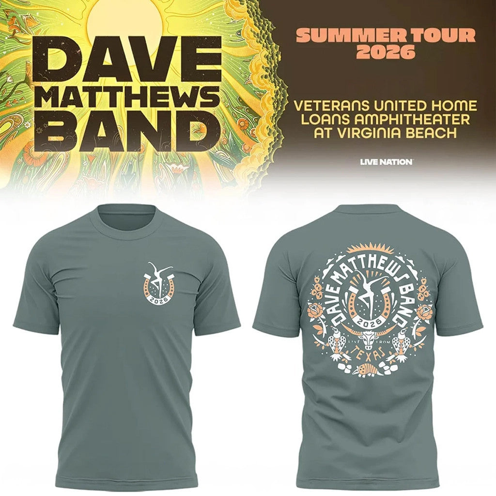 Dave Matthews Band Summer Tour 2026 At Texas T-Shirt DMB Tour Merch Present For Rock Fans - Loomnari
