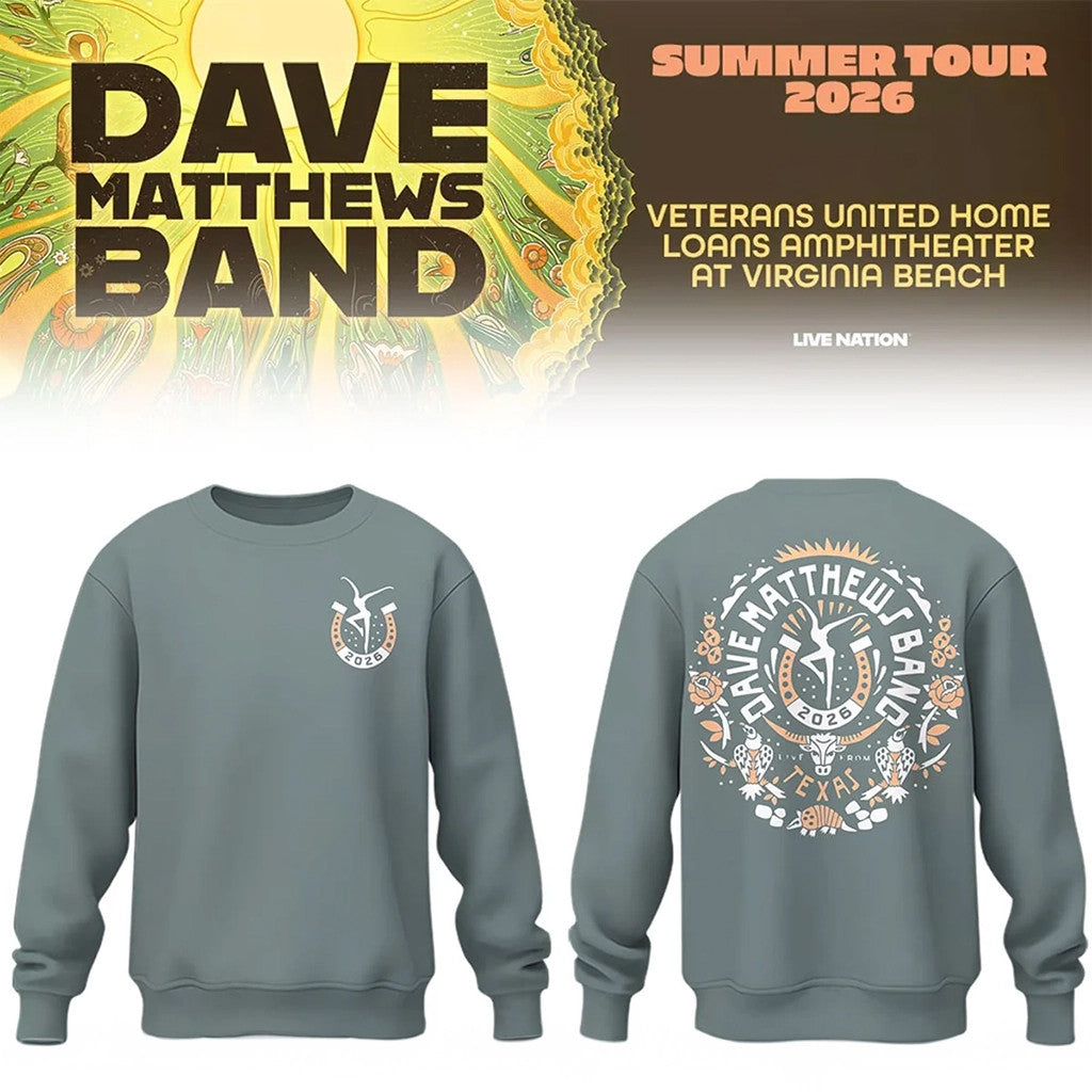 Dave Matthews Band Summer Tour 2026 At Texas Sweatshirt DMB Tour Merch Gift For Rock Lover - Loomnari