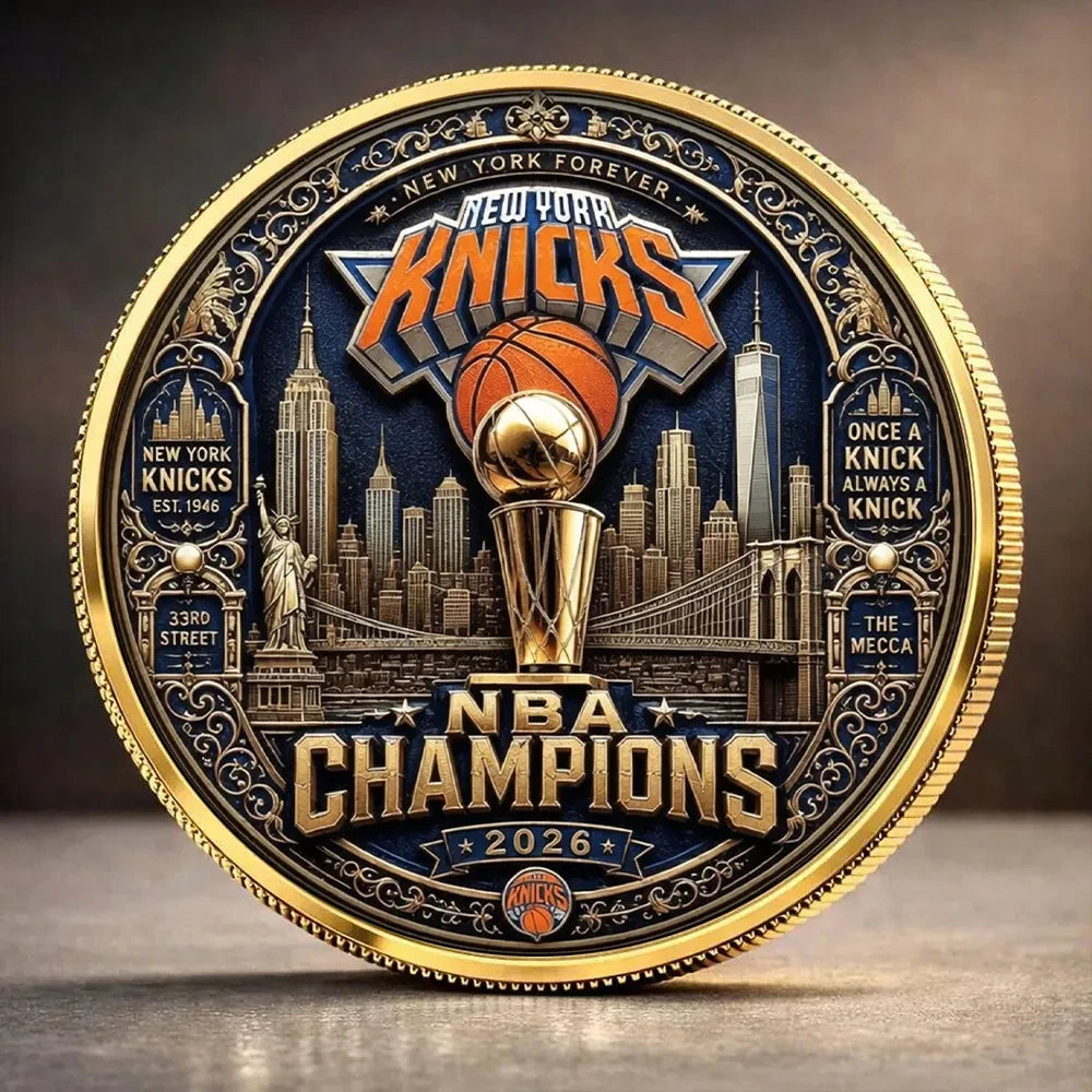New York Knicks Finals Champions 2026 Commemorative Coin New York Forever Merch Gifts For Fan - Loomnari