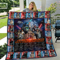 Star Wars 50th Anniversary Quilt Blanket Star Wars Merch Gifts For Movie Lovers - Loomnari
