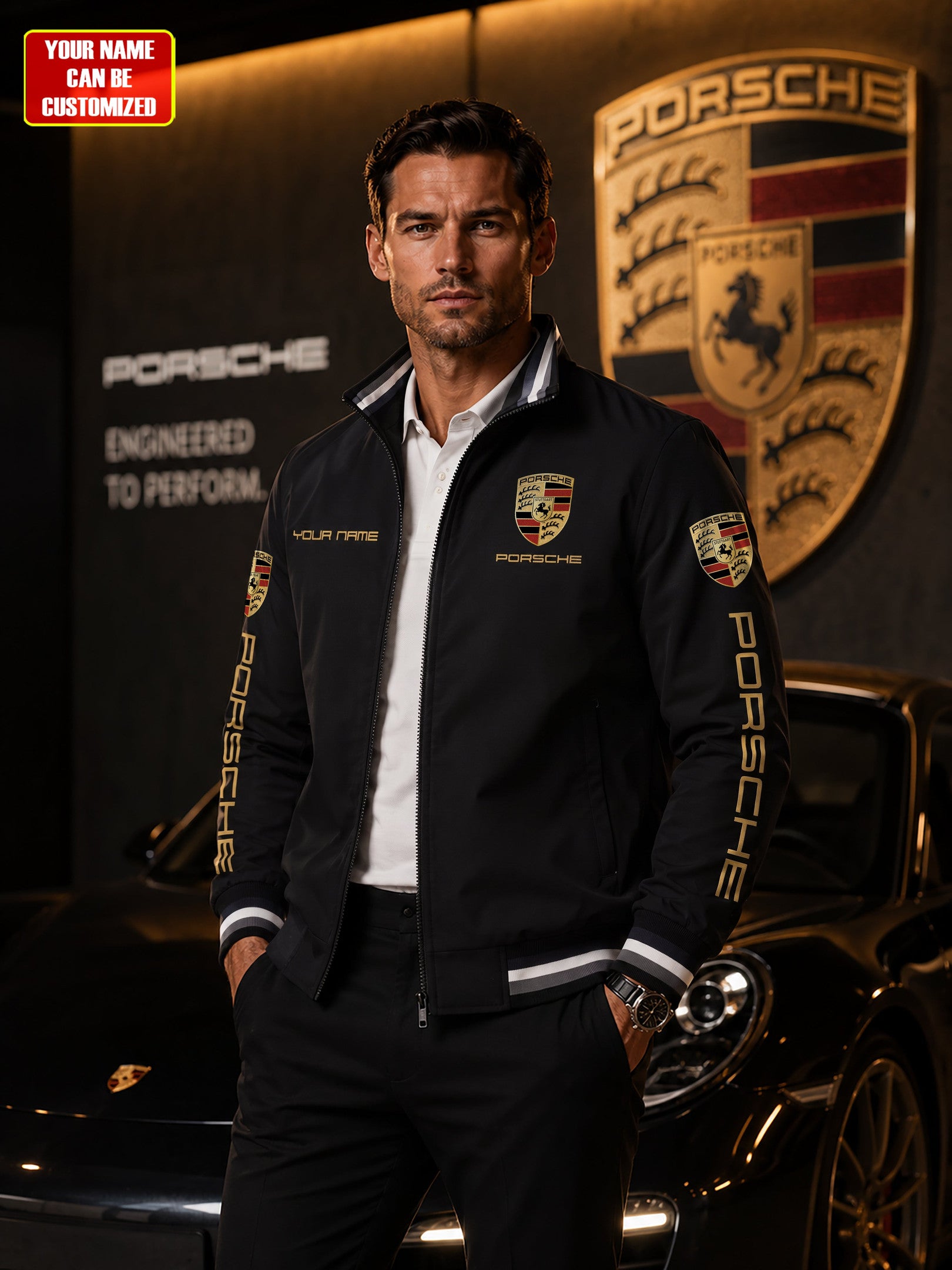 Personalized Pors 1931 Vintage Casual Jacket Pors Merch Car Enthusiast Gifts For Dad - Loomnari