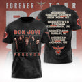 Bon Jovi Forever Tour T-Shirt Bon Jovi Merch Gift For Rockers Fans - Loomnari