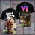 Grand Theft Auto VI Merch Rockstar Games T-Shirt Birthday Gifts For Him - Loomnari