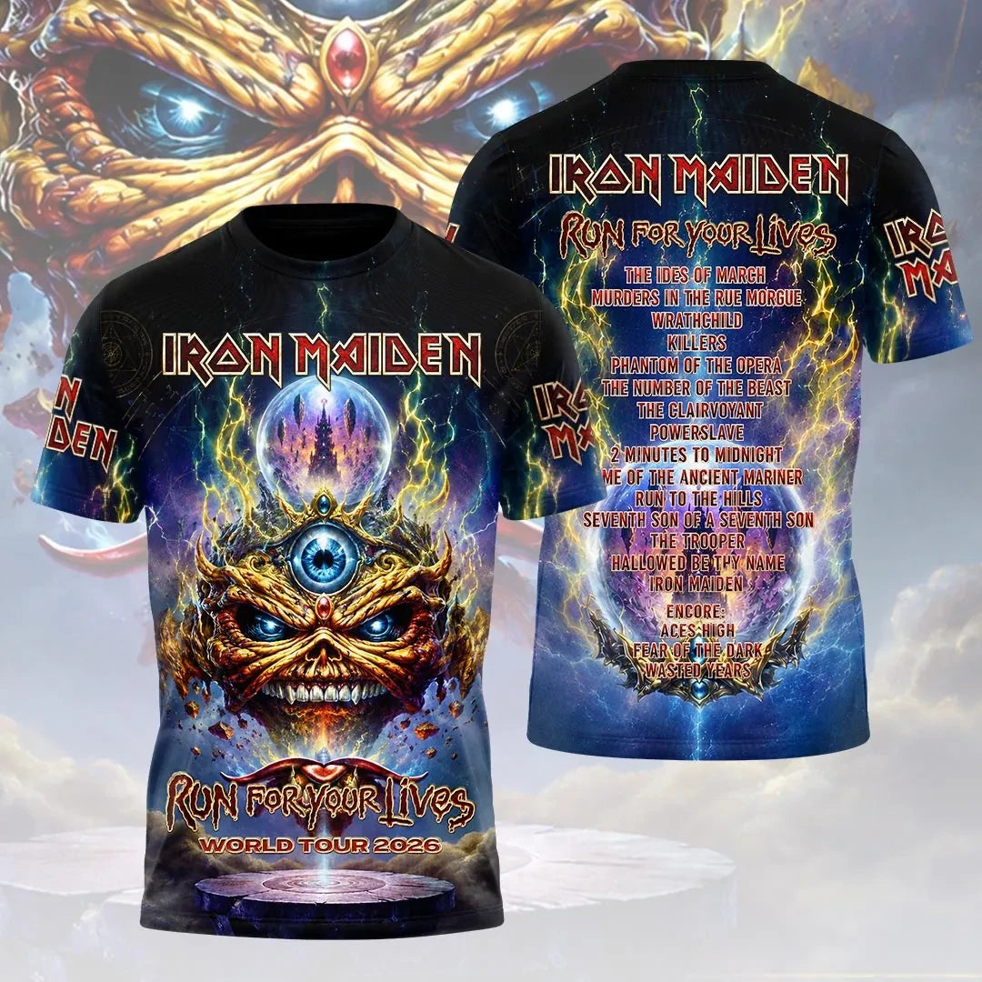 Iron Maiden 2026 World Tour T-Shirt Iron Maiden Merch Best Gifts For Brother - Loomnari