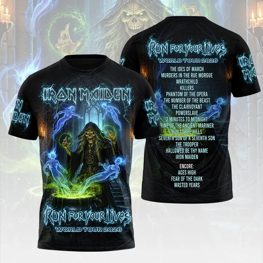 Iron Maiden 2026 World Tour T-Shirt Iron Maiden Merch Best Gifts For Husband - Loomnari