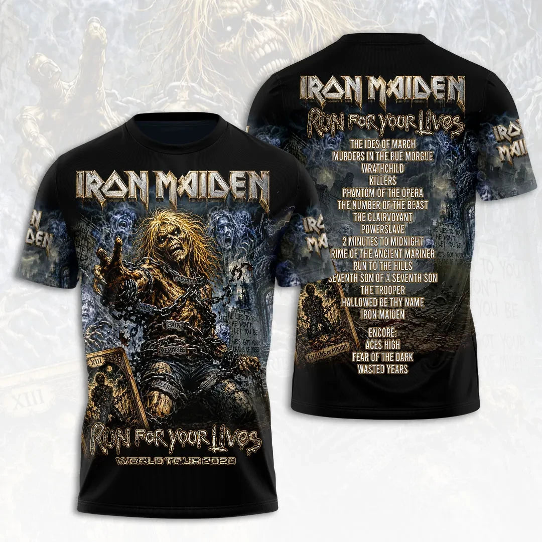 Iron Maiden 2026 World Tour T-Shirt Iron Maiden Merch Gifts For Brother - Loomnari