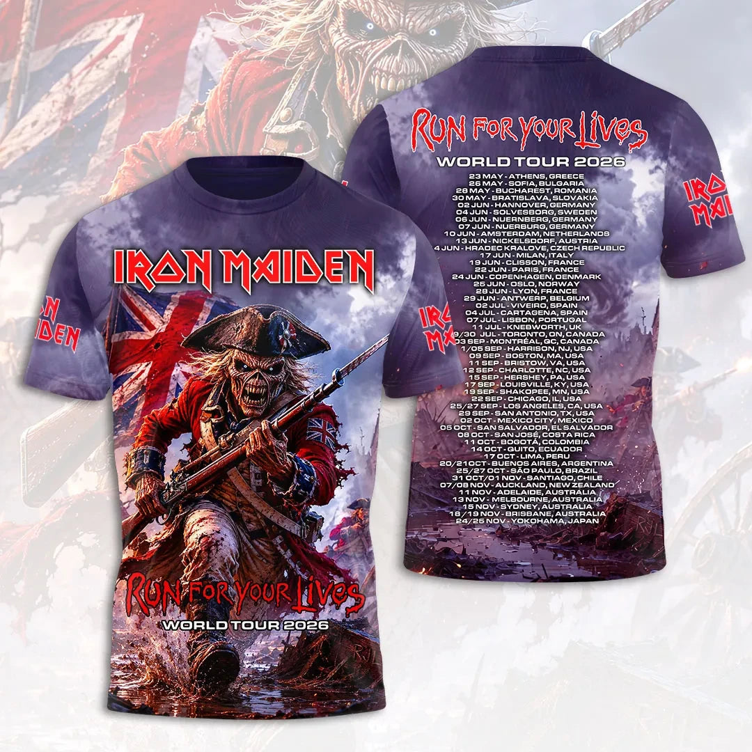 Iron Maiden 2026 World Tour T-Shirt Iron Maiden Merch Gifts For My Brother - Loomnari