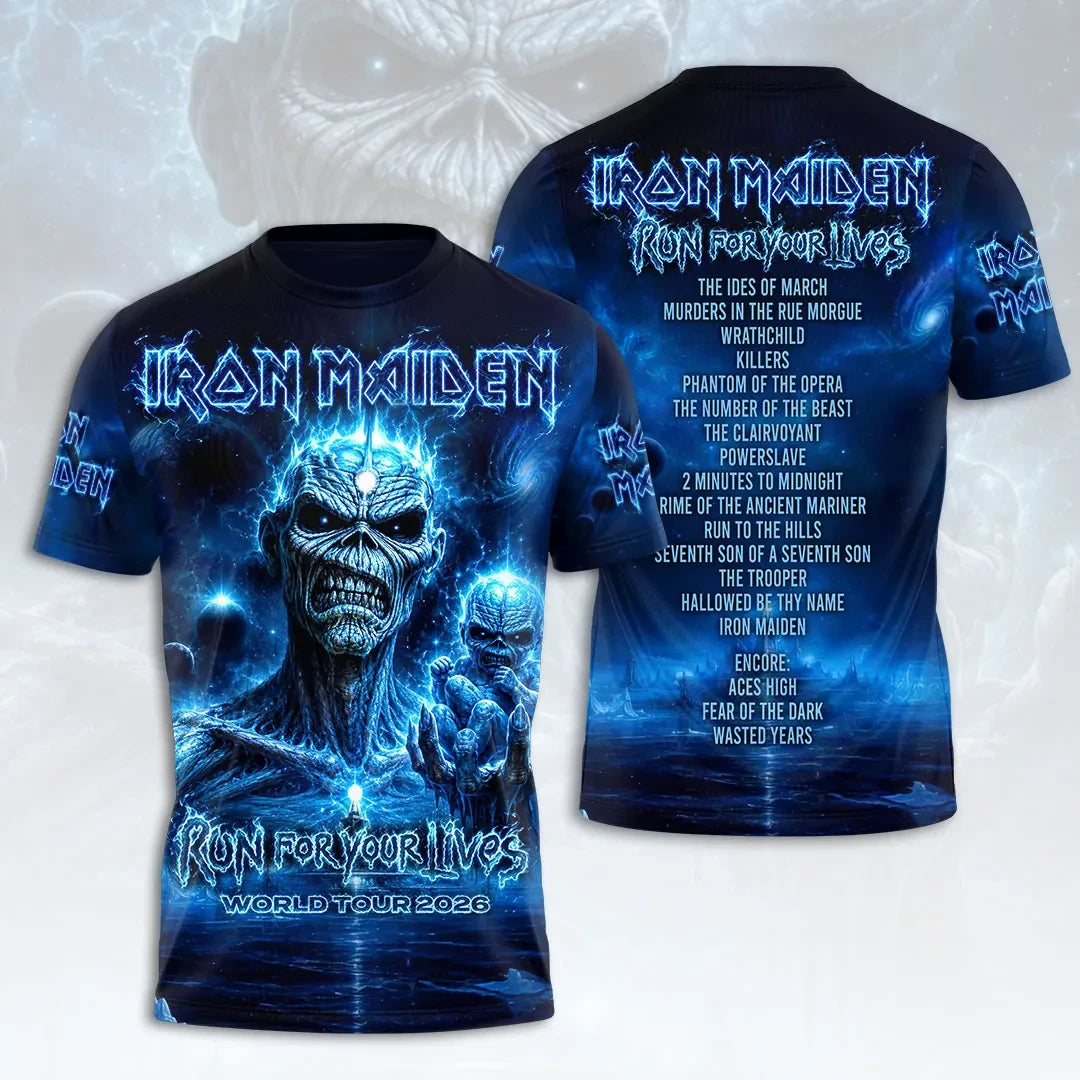 Iron Maiden 2026 World Tour T-Shirt Iron Maiden Merch Gifts For Superfans - Loomnari