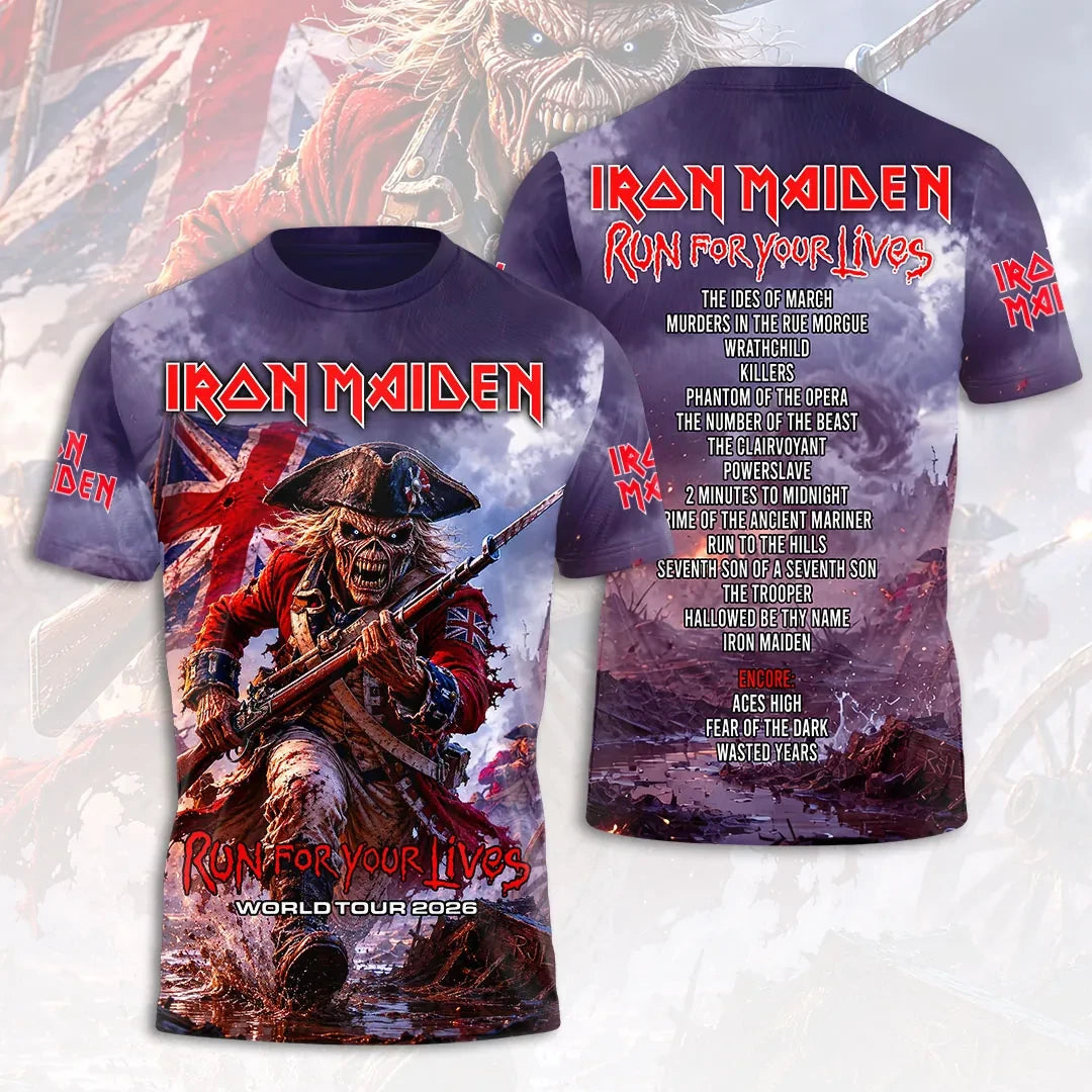 Iron Maiden 2026 World Tour T-Shirt Iron Maiden Merch Present For Brother - Loomnari
