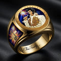 Elvis Presley Merch Elvis Presley King Of Pop Rock And Roll Ring Gift Ideas For Him - Loomnari