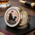 Elvis Presley Merch Elvis Presley King Of Rock And Roll Ring Present For Him - Loomnari