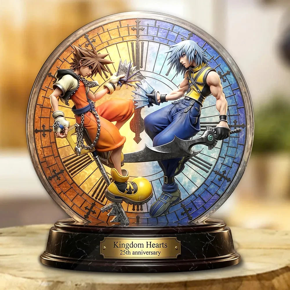 Kingdom Hearts Merch Kingdom Hearts 25th Anniversary Acrylic Plaque Gifts For Men - Loomnari
