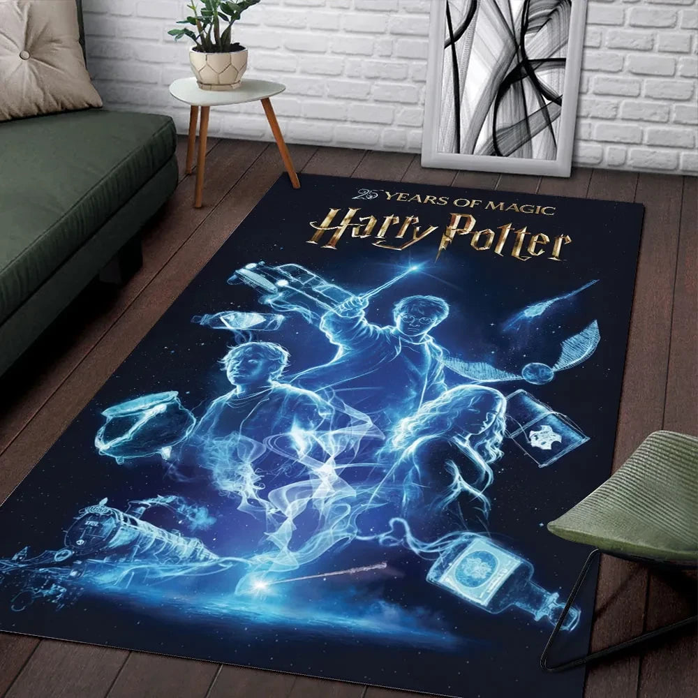 Harry Potter Merch 25th Anniversary Rug Birthday Presents For Men - Loomnari