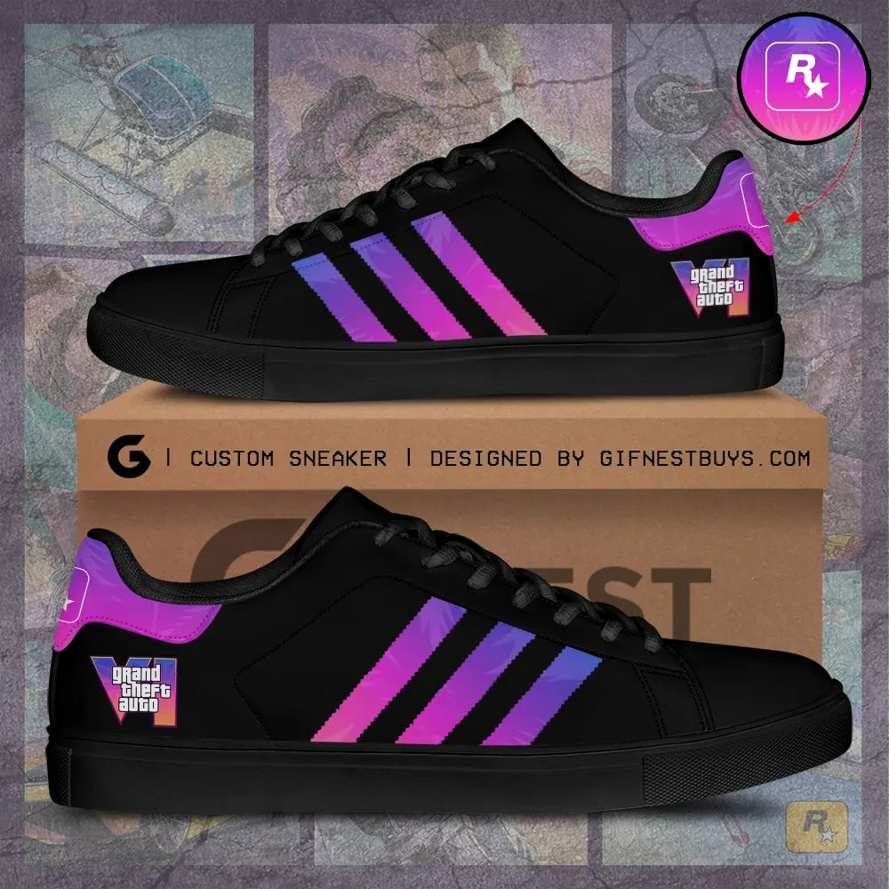 Grand Theft Auto VI Shoes Vice City GTA 6 Merch Birthday Gift Ideas For Men - Loomnari