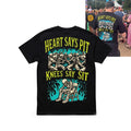 Heart Says Pit Knees Say Sit T-Shirt Mosh Pit Concert Shirt Sarcastic Gifts Ideas - Loomnari