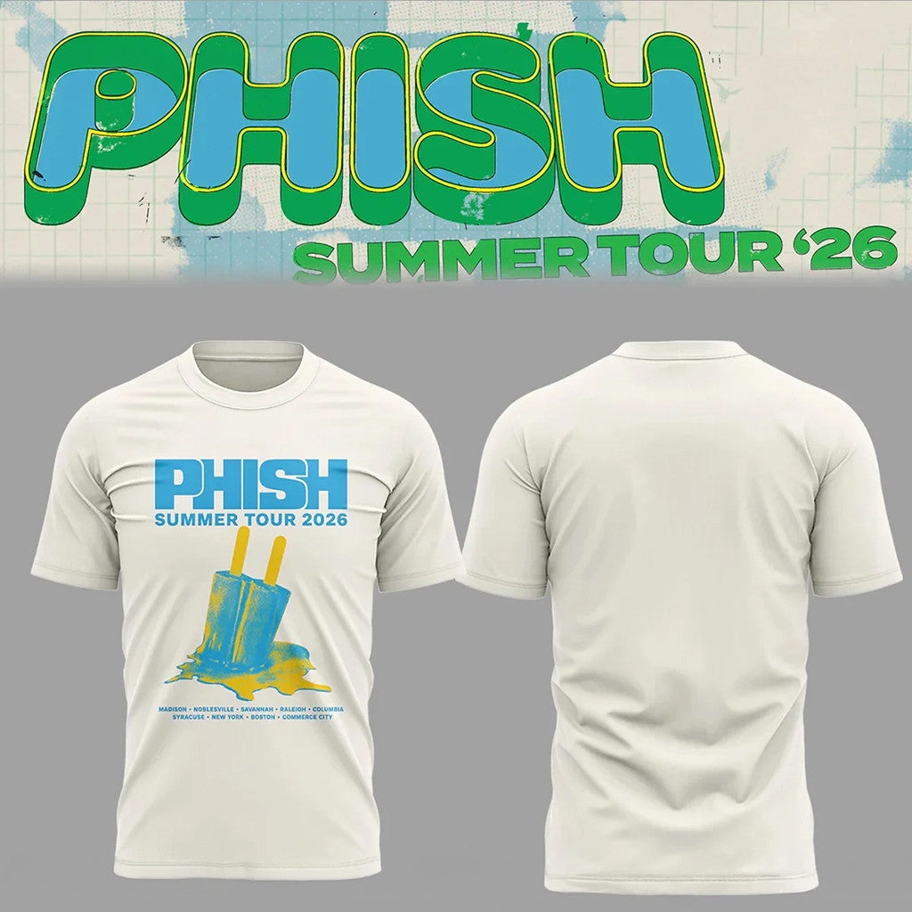 Phish Summer Tour 2026 T-Shirt Melted Shrit Phish Merch Best Gifts For Band Fans - Loomnari