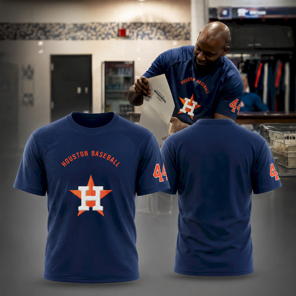 Houston Astros Merch 2026 Houston Baseball #44 T-Shirt Presents For Baseball Lovers - Loomnari