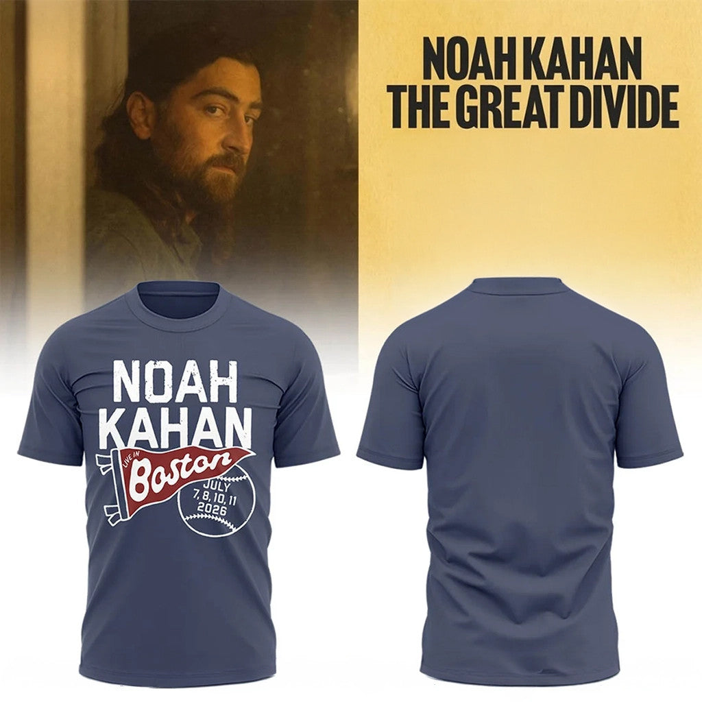 Noah Kahan The Great Divide Tour 2026 At Fenway Park Boston Shirt Noah Kahan Boston Merch - Loomnari
