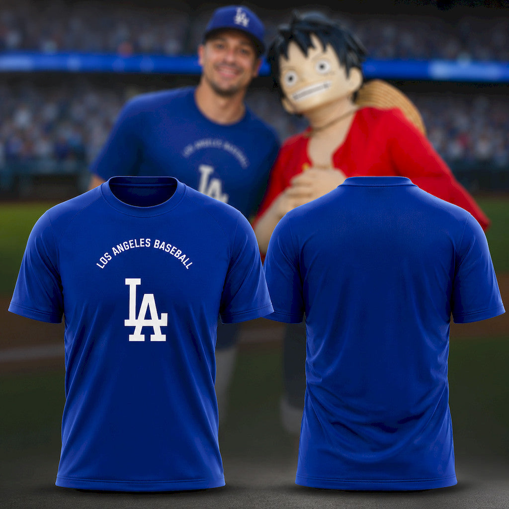 2026 Los Angeles Dodgers Baseball Blue T-Shirt LA Dodgers Merch Best Gift For Baseball Fans - Loomnari