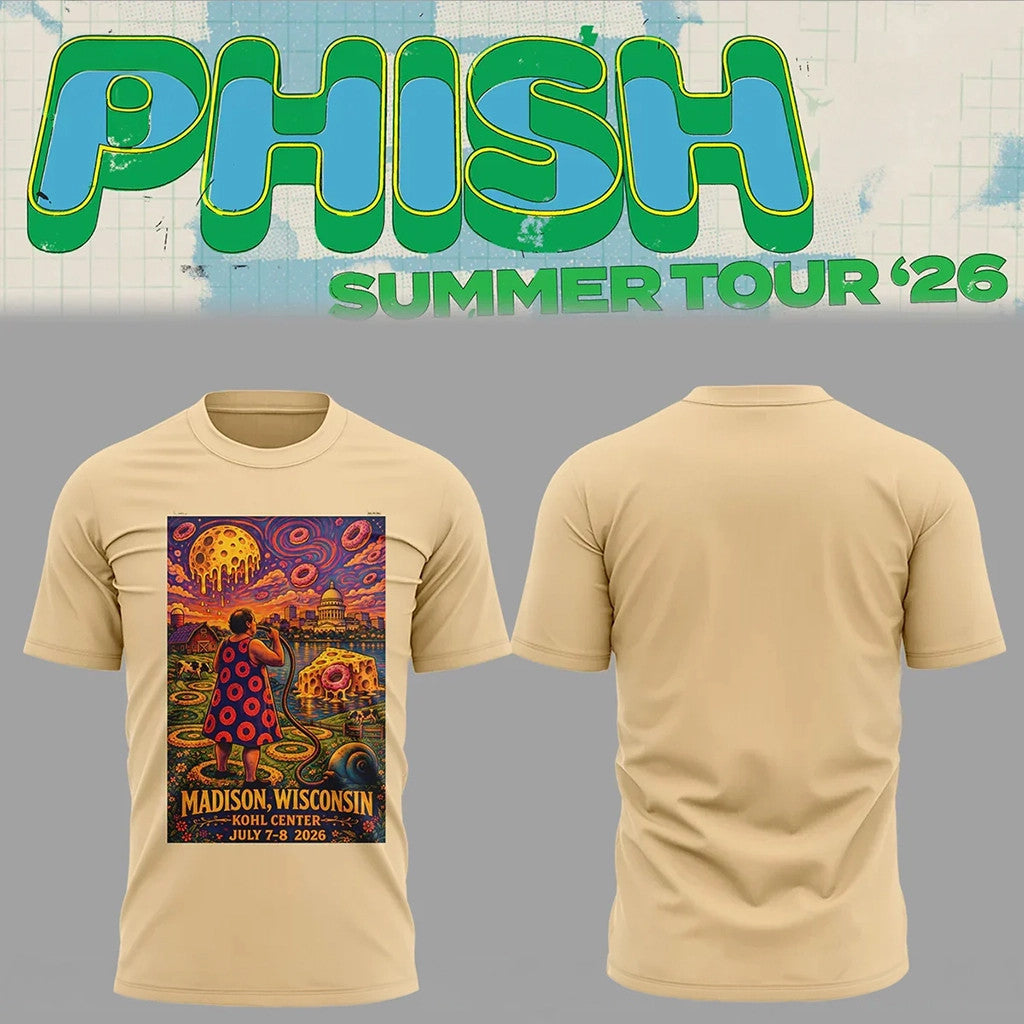 Phish Summer Tour 2026 T-Shirt Phish Tour Merch Gifts For Rock Band Fans - Loomnari