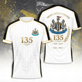 Newcastle United 135Th Anniversary White Shirt Newcastle United FC Merch Gift For Husband - Loomnari