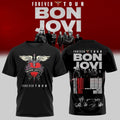 Bon Jovi Forever Tour 2026 Signature Graphic T-Shirt Bon Jovi Merch Gift For Music Lovers - Loomnari