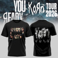 Korn Are You Ready Signature T-Shirt 2026 Korn Tour Merch Gifts For Music Lovers - Loomnari