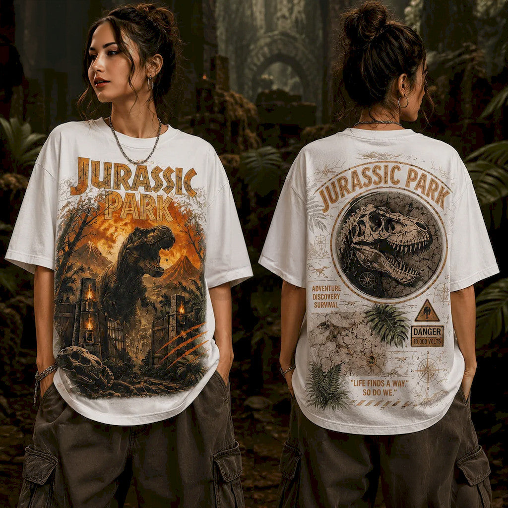 Jurassic Park Dinosaur T-Shirt 2026 Jurassic Park Merch Best Gift For Friends - Loomnari