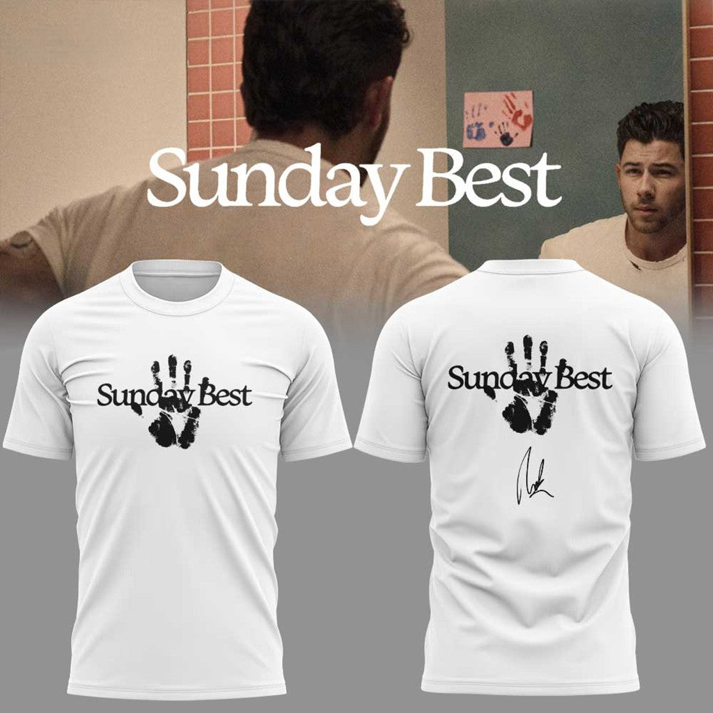 Nick Jonas Sunday Best Tour 2026 Signature T-Shirt Nick Jonas Merch Music Gift Ideas For Guys - Loomnari