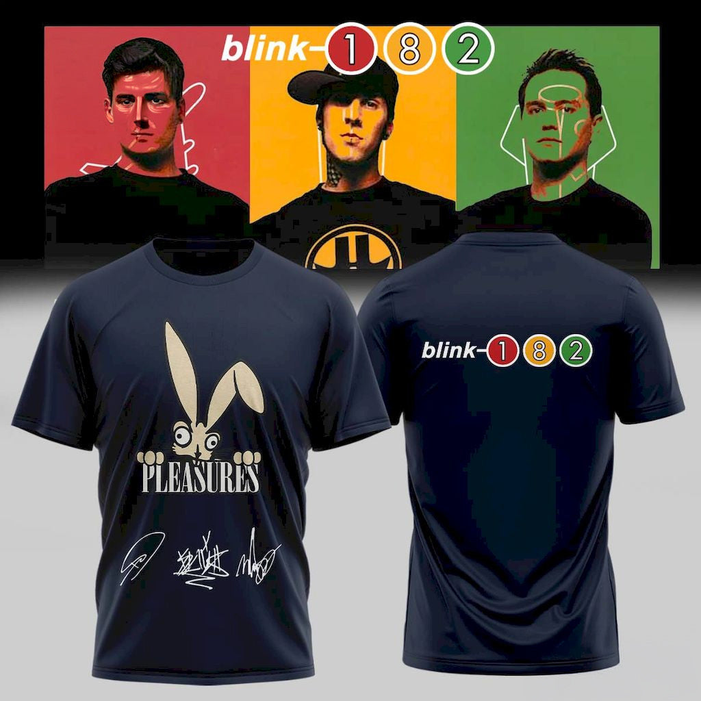 Blink 182 Take Off Your Pants And Jacket Concert T-Shirt Pleasures Shirt Blink 182 Tour Merch - Loomnari