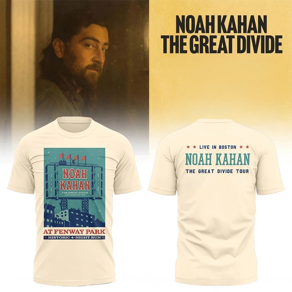 Noah Kahan The Great Divide Tour 2026 At Fenway Park Boston Shirt Noah Kahan Concert Merch - Loomnari