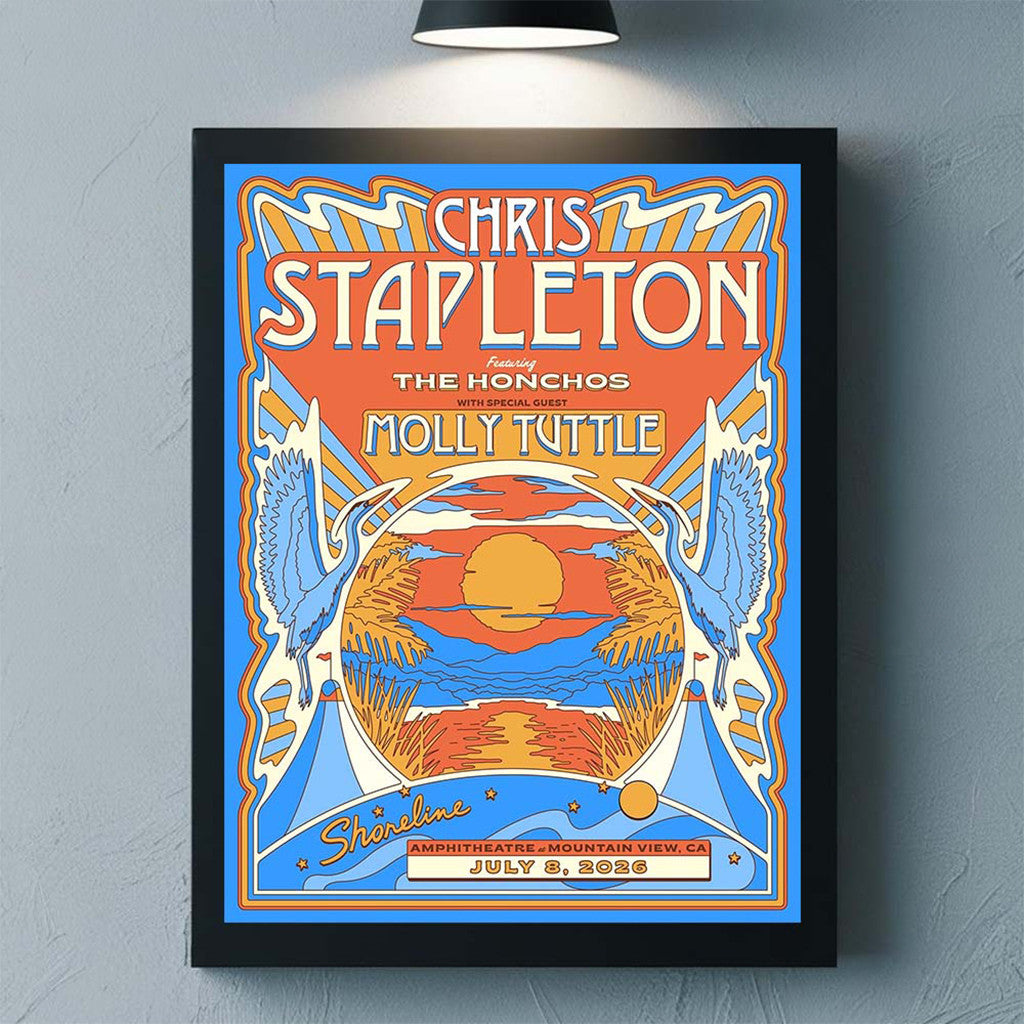 Chris Stapleton Mountain View 2026 Poster Chris Stapleton Merch Birthday Gift Ideas For Him - Loomnari