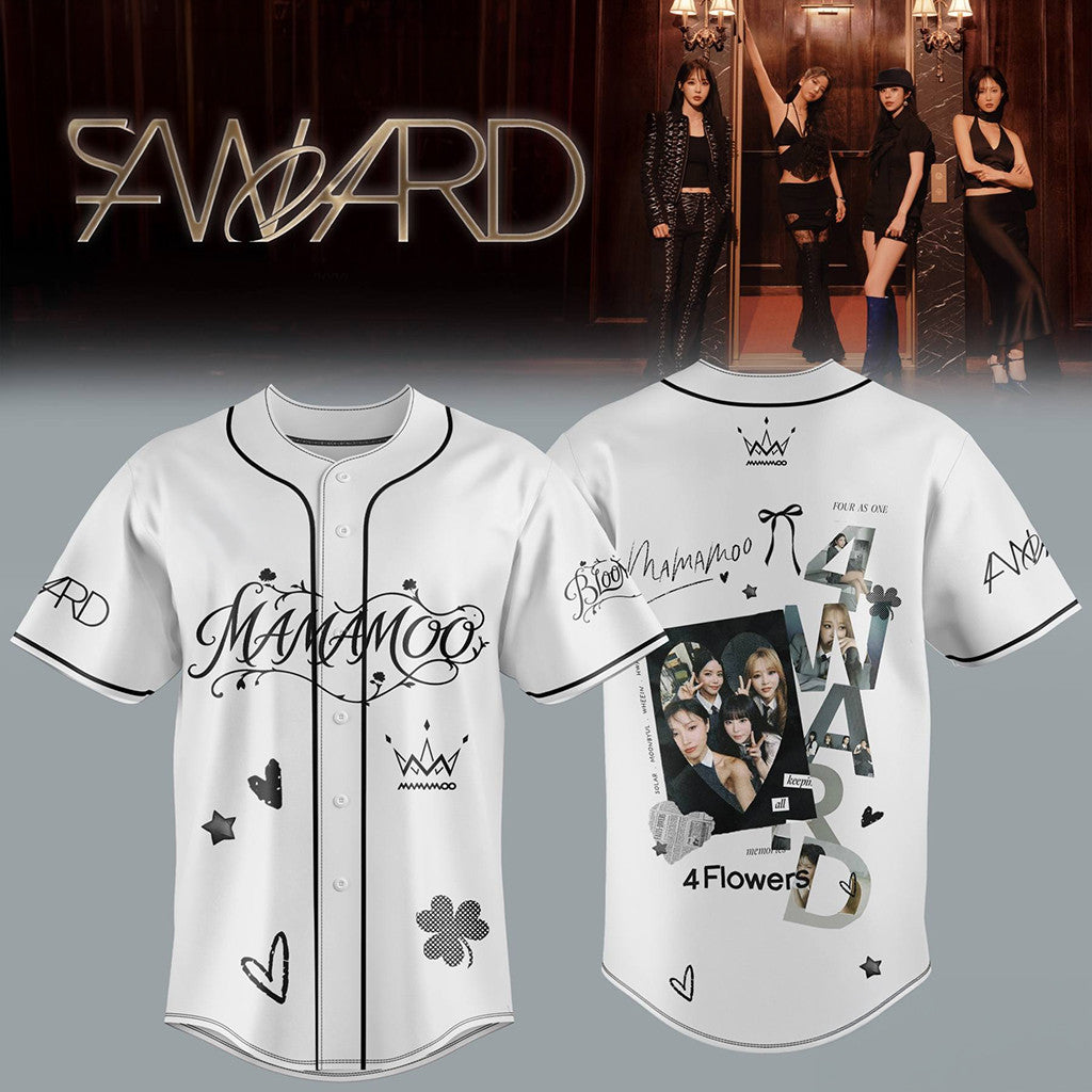 Mamamoo 2026 4WARD World Tour Baseball Jersey Mamamoo Concert Merch Gift for Kpop Fans - Loomnari
