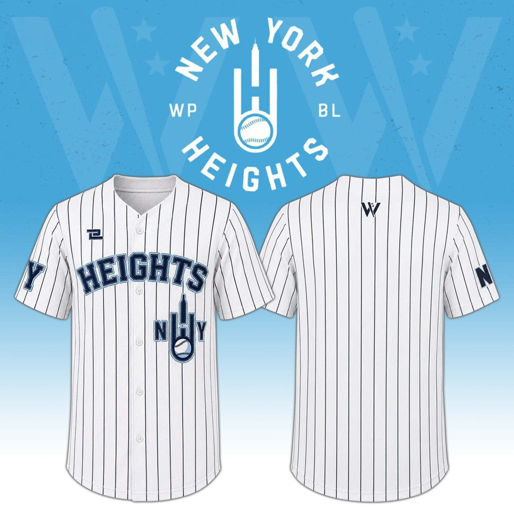 New York Heights Home Baseball Jersey 2026 WPBL Jersey NY Heights Merch Gift For BFF - Loomnari
