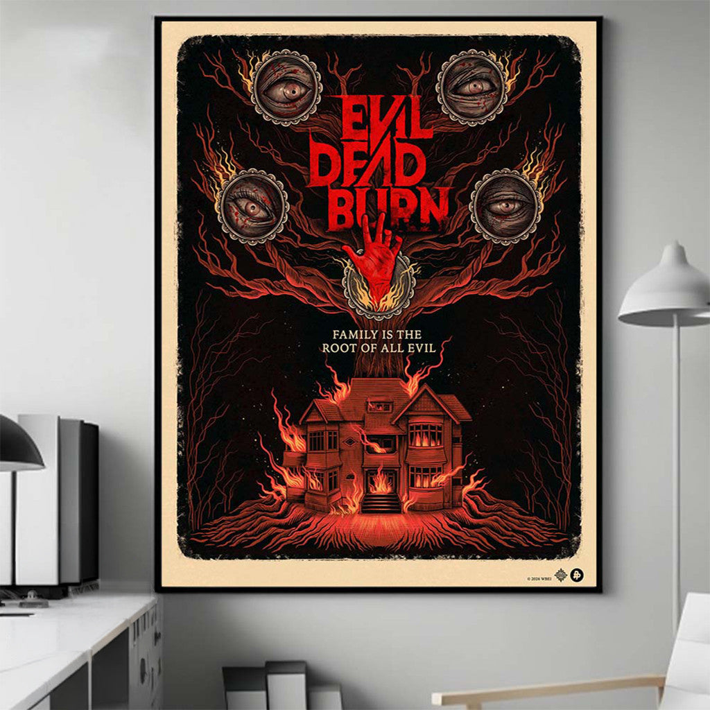 Evil Dead Burn Horror Movie Poster Family Is The Root Of All Evil Merch Best Gifts For Him - Loomnari