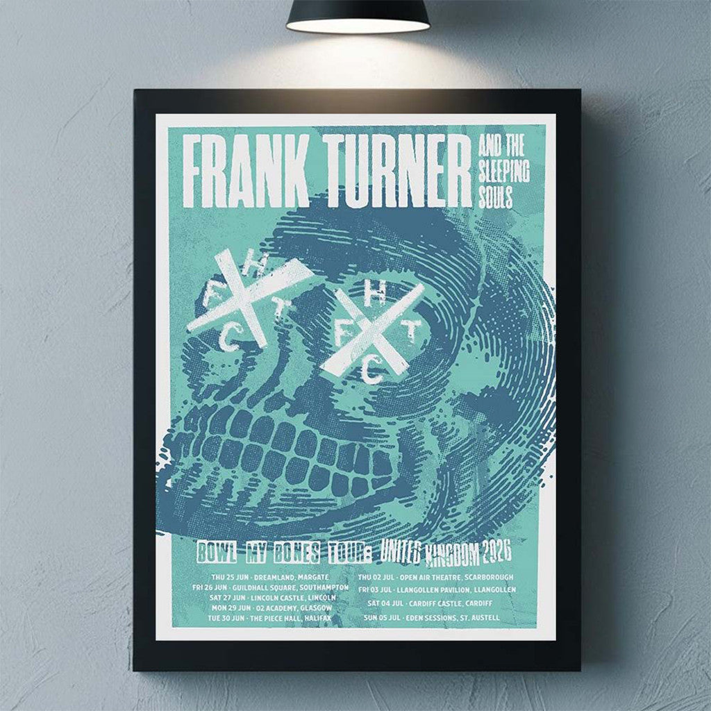 Frank Turner And The Sleeping Souls Poster Bowl My Bones UK Tour 2026 Merch Gift For Decor - Loomnari