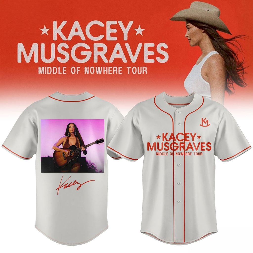 Kacey Musgraves Middle Of Nowhere Tour Baseball Jersey Kacey Musgraves Merch 2026 Fan Gifts - Loomnari