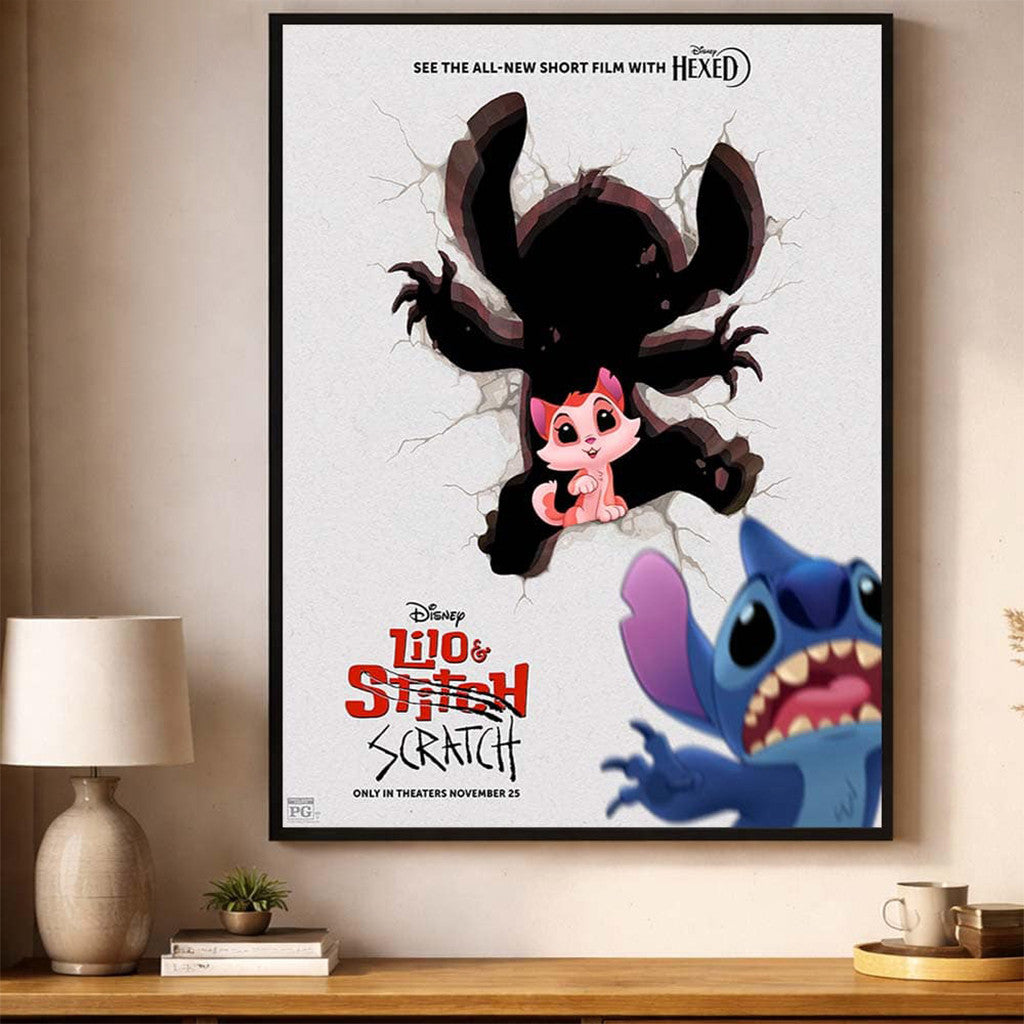 Lilo And Scratch Merch Lilo & Stitch Story Coming To Movie Poster Gift Ideas - Loomnari