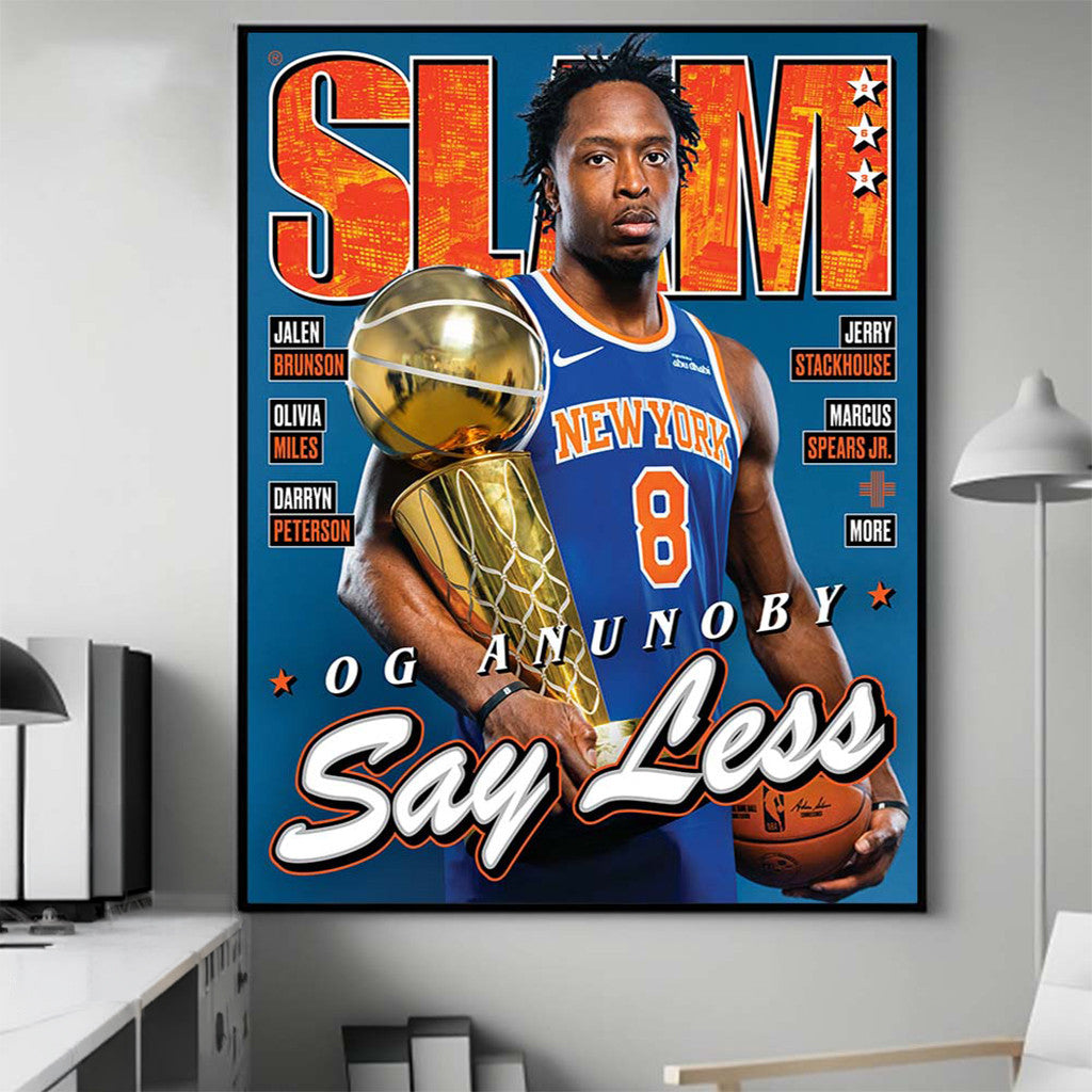 OG Anunoby SLAM 263 Magazine Cover Poster New York Knicks Champions Merch Gift Ideas For Him - Loomnari