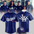 Los Angeles Dodgers X KAWS Blackout Baseball Jersey 2026 LA Dodgers Merch Gift For Fans - Loomnari