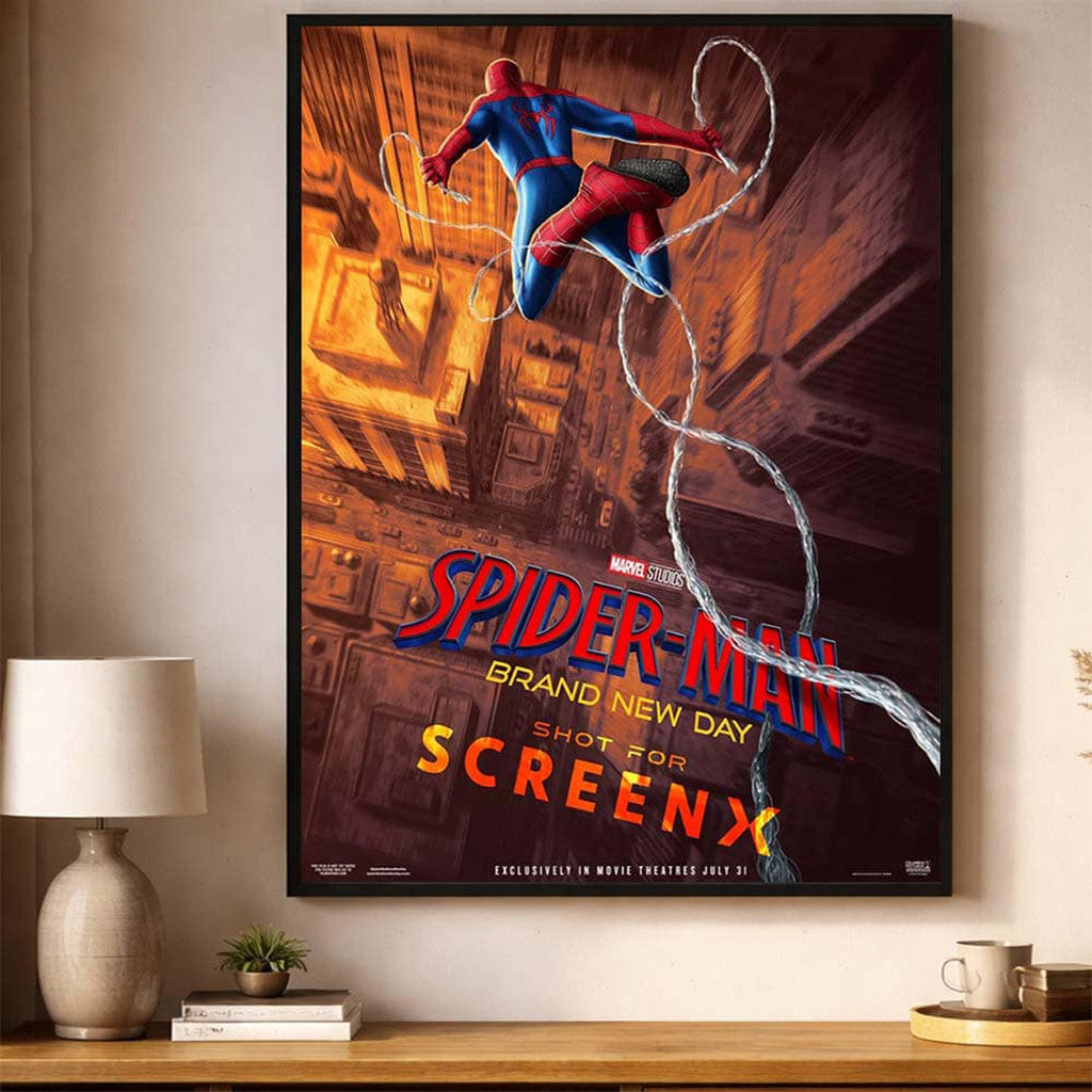 Spider-Man Merch Brand New Day Shot For Screenx 2026 Poster Unique Gift For Men - Loomnari