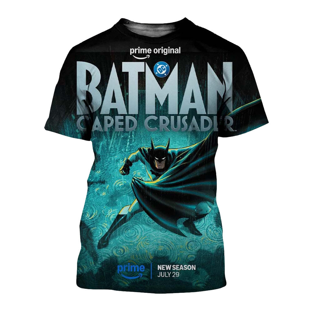 Batman Caped Crusader Season 2 Poster T-Shirt Caped Crusader Merch Cool Gifts For Fans - Loomnari