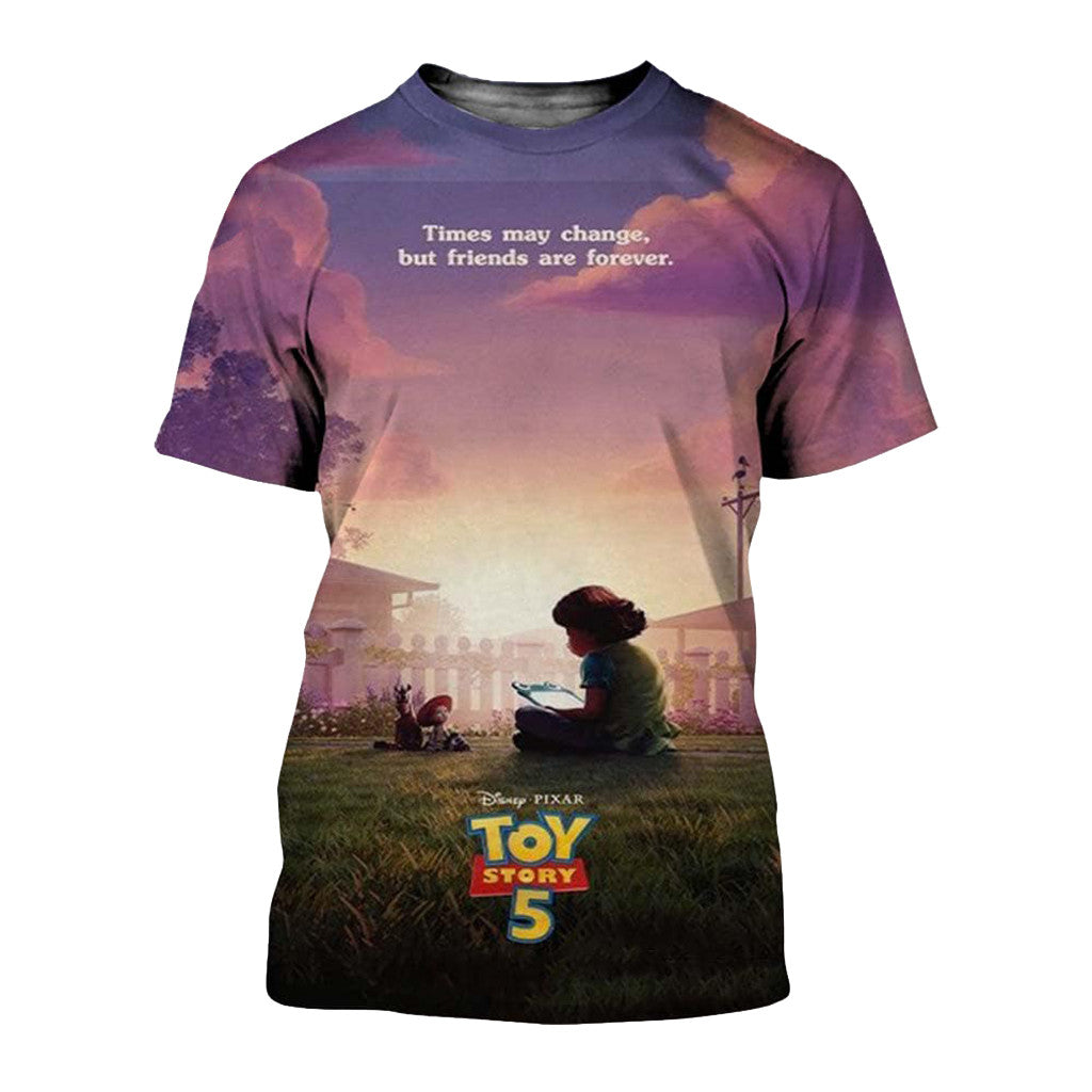 Times May Changes But Friends Are Forever Poster Toy Story 5 Merch Gift Ideas For Him - Loomnari